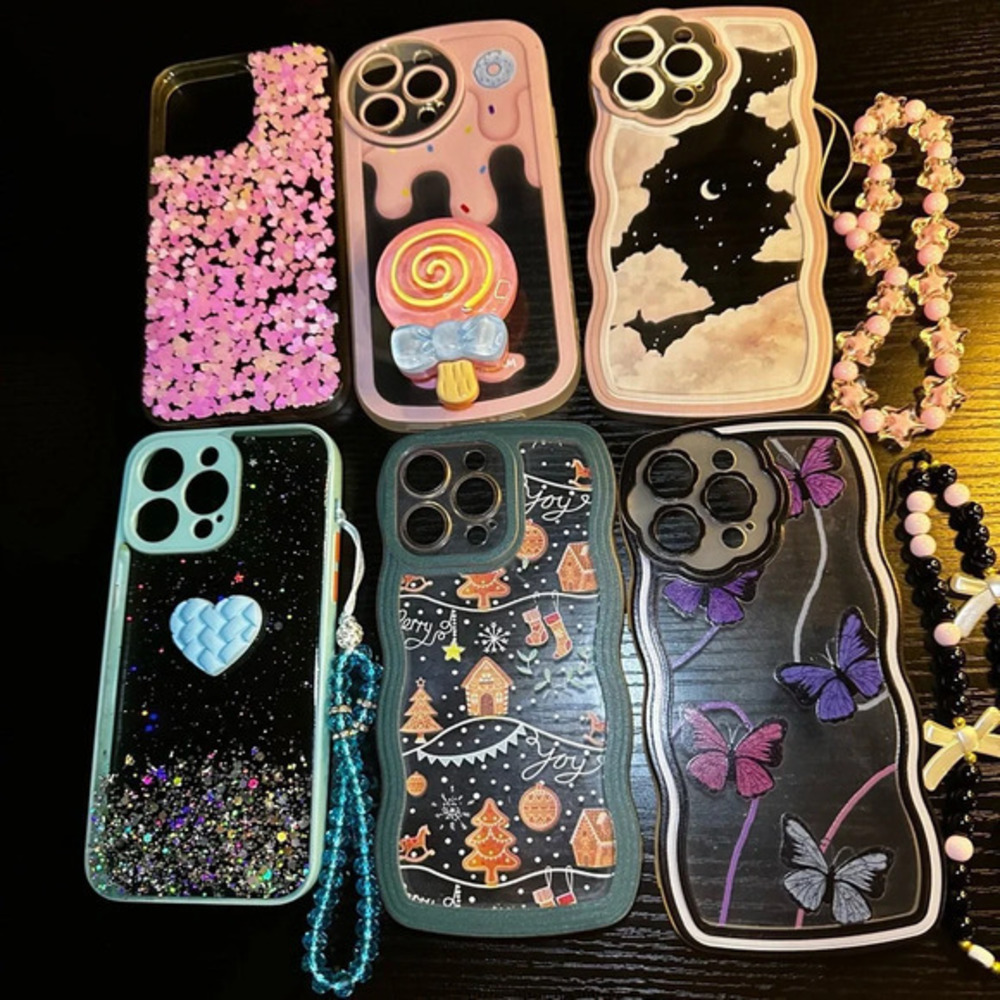 SHEIN 6 Stylish iPhone 14 Pro Max Cases - Various Designs